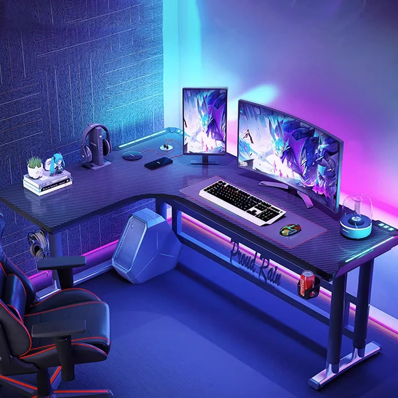 Home Office L Shaped Desk - Storage Gaming Computer Desks Mouse Pad