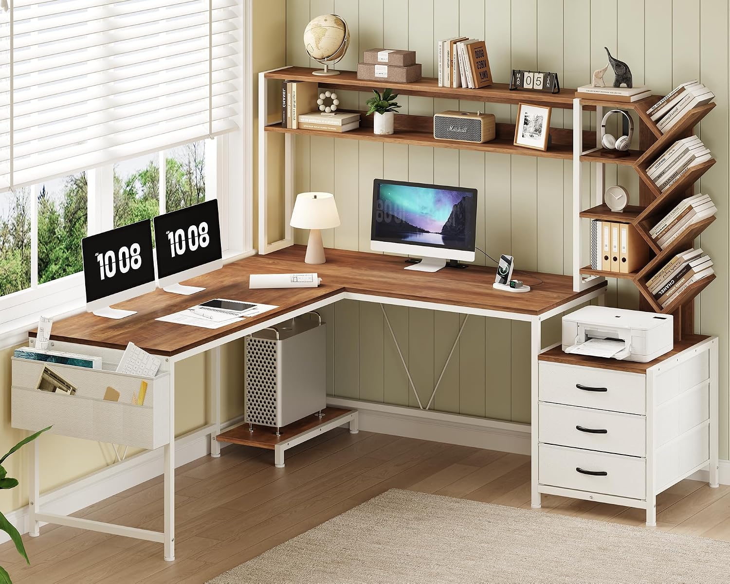 Home Office L Shaped Desk - 63