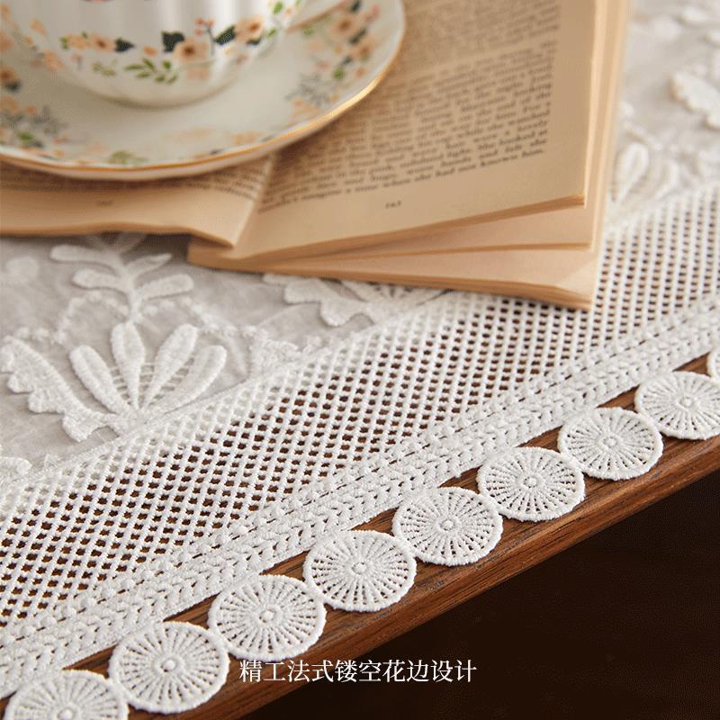 White Lace Luxury Embroider Ta - Home Office News review and price