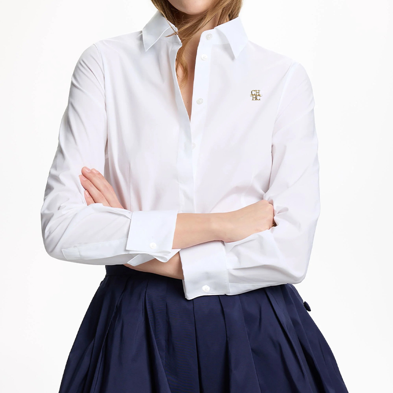 CH Women Elegant White Lapel S - Home Office Logo review and price