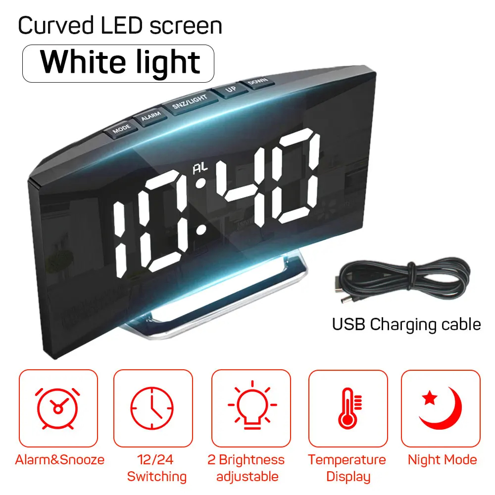 1pc LED Mirror Digital Clock B - Led Desk Clock review and price