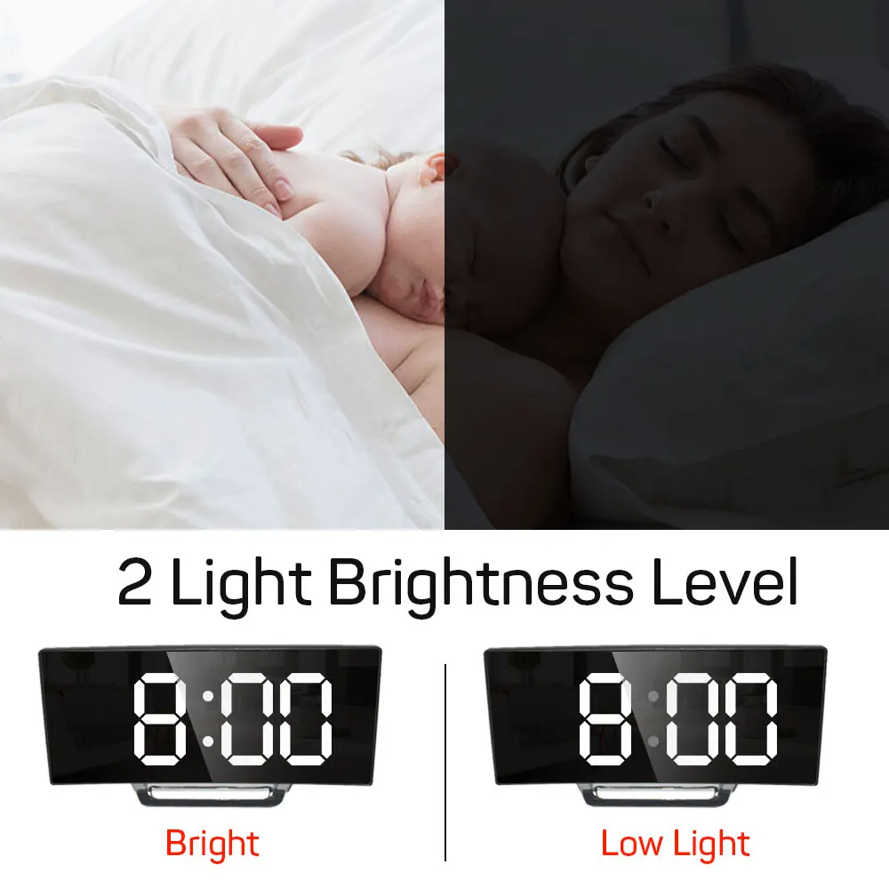 1pc LED Mirror Digital Clock B - Led Desk Clock review and price