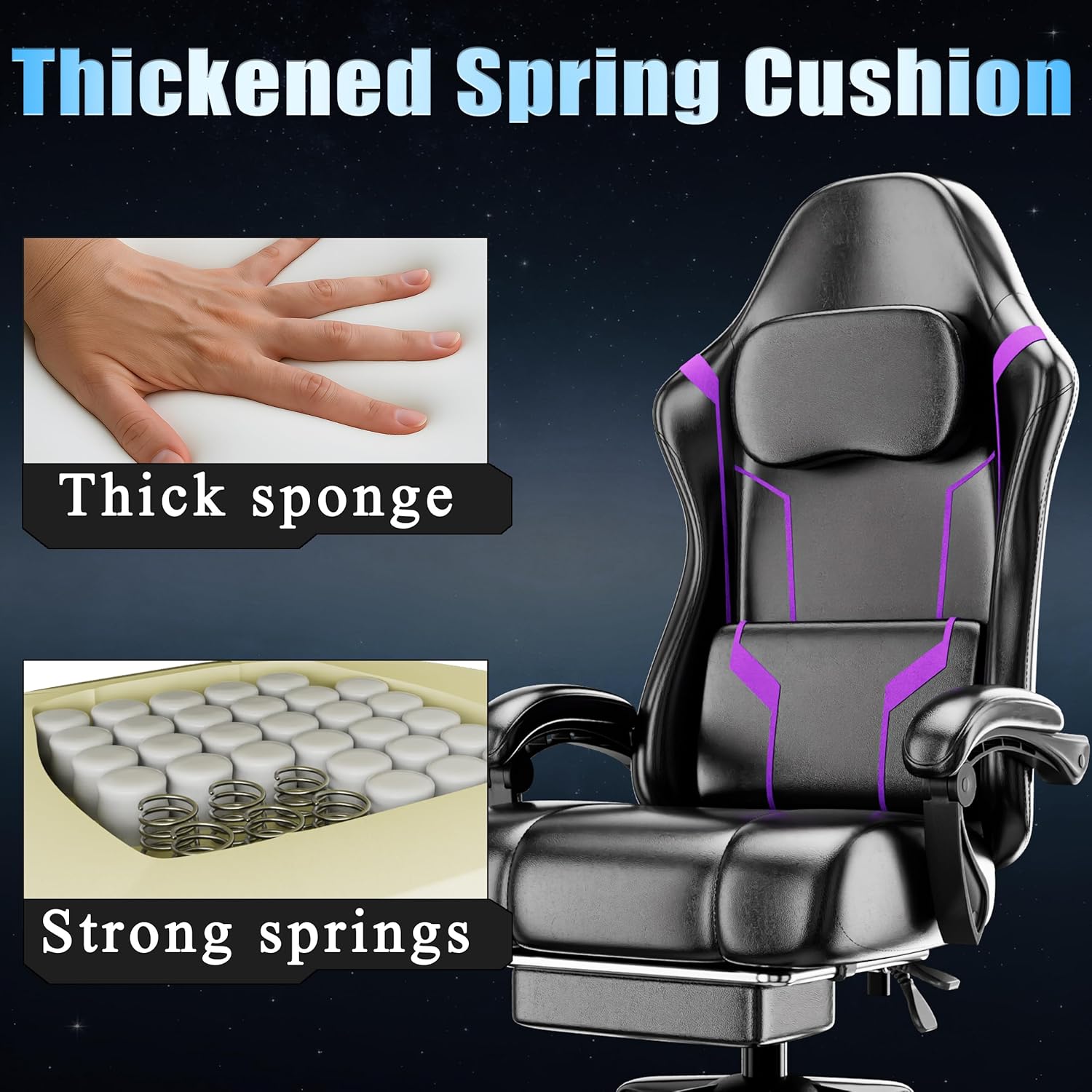 Ergonomic Gaming Chair with Po - Home Office Ergonomics review and price