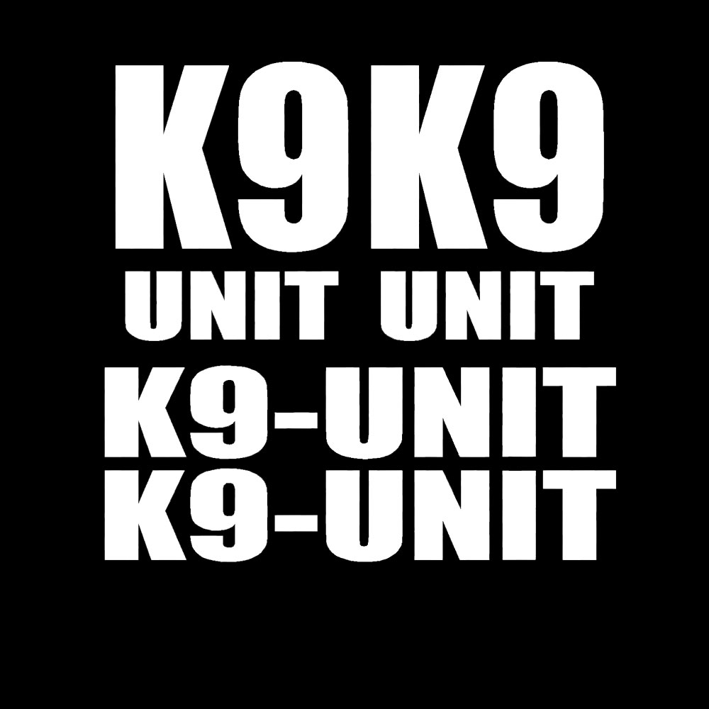 4pcs for K-9 K9 UNIT DECAL SET - Home Office Logo review and price