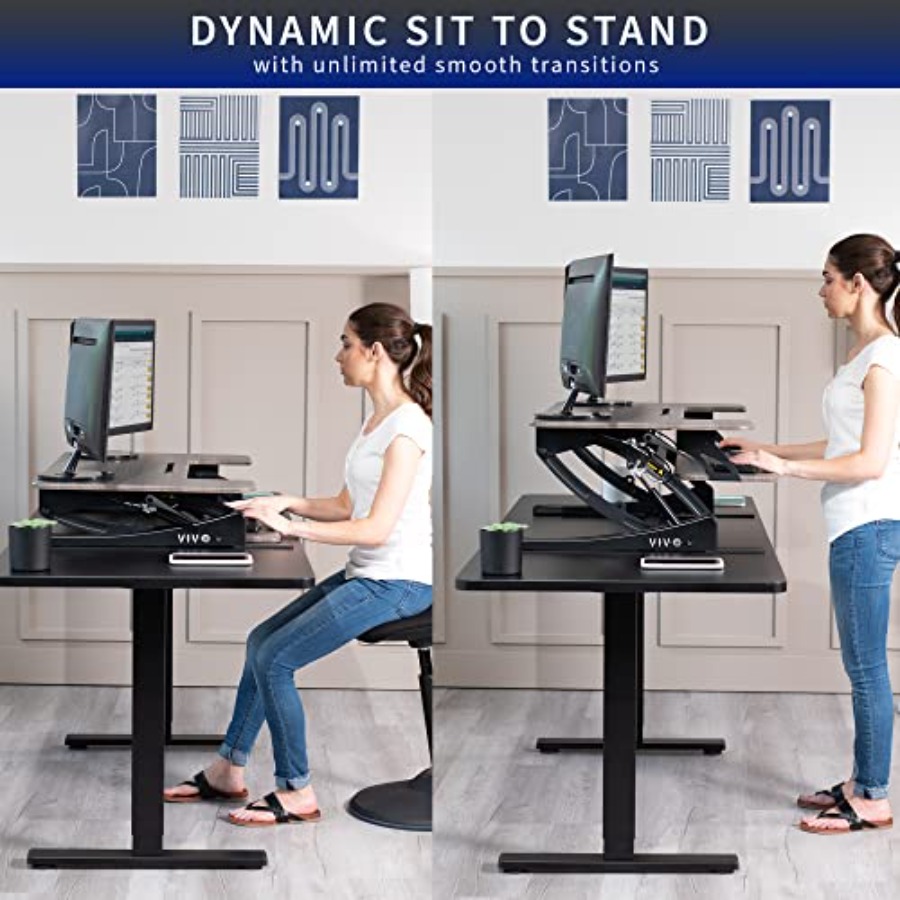 Dark Gray 36 Inch Standing Des - Home Office L Shaped Desk review and price
