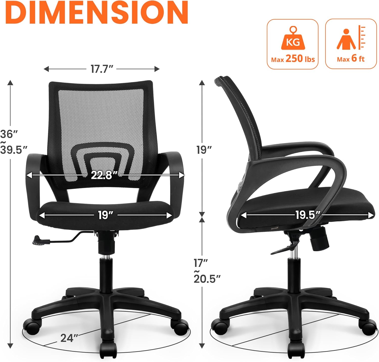 Ergonomic Mesh Office Chair wi - Home Office Ergonomics review and price