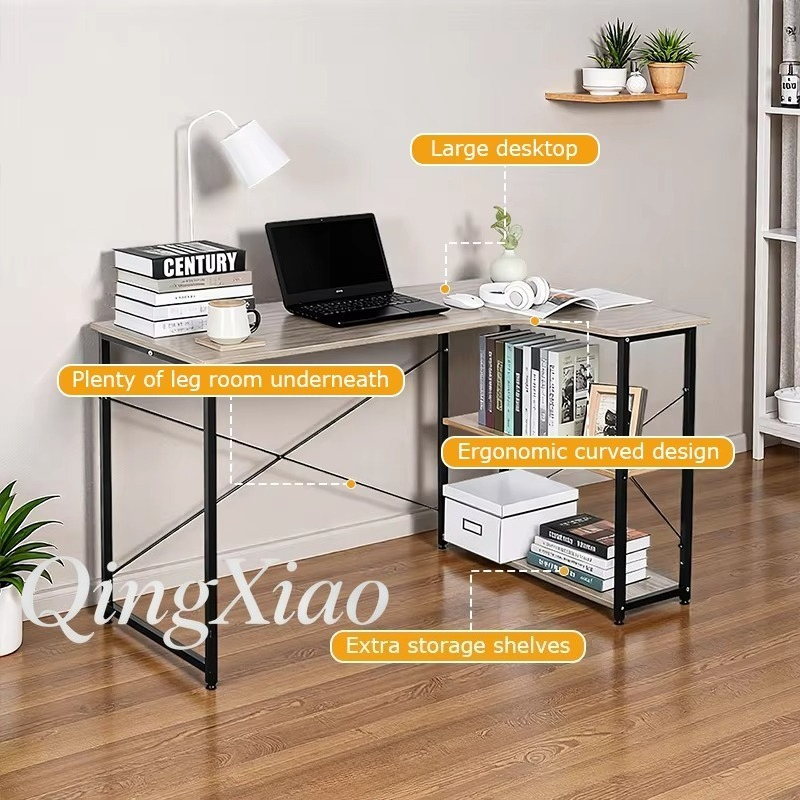 L Shaped Corner Desk With Book - Home Office L Shaped Desk review and price