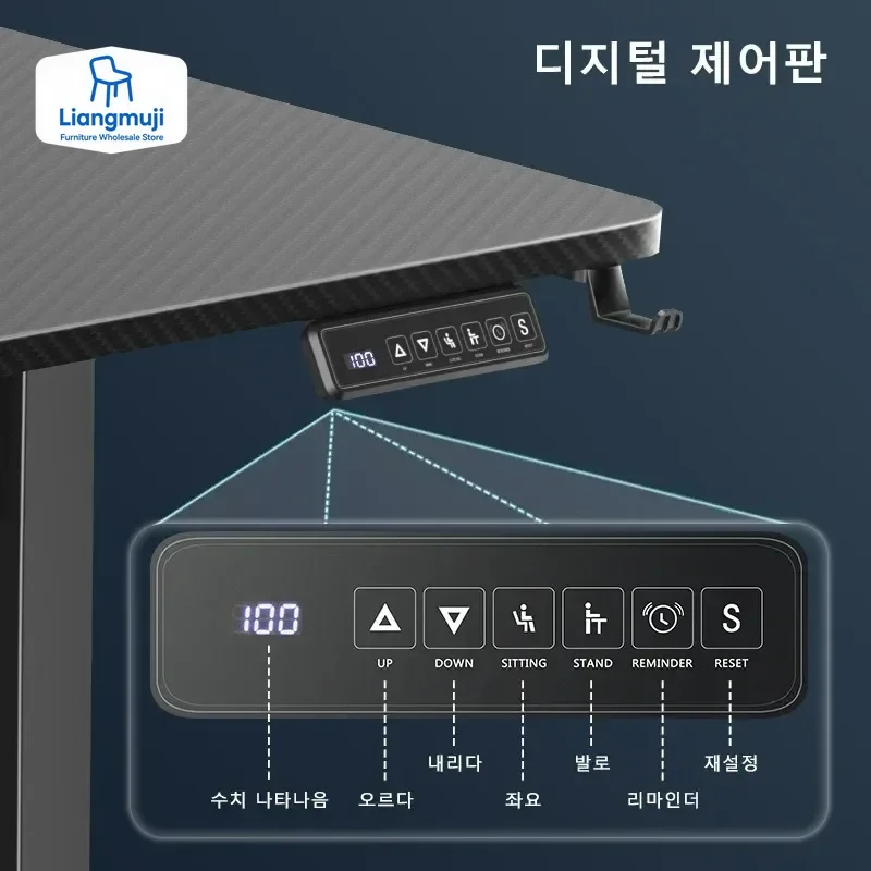 Height Adjustable Standing Des - Home Office L Shaped Desk review and price
