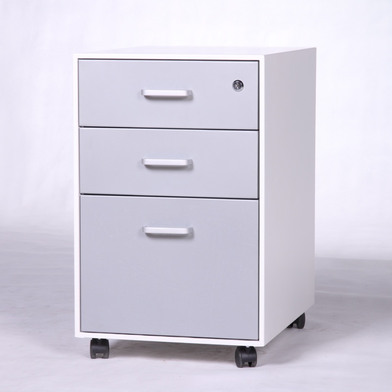 White & Grey Metal Mobile Pede - Drawer Pedestal Cabinet review and price