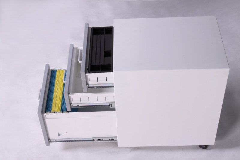 White & Grey Metal Mobile Pede - Drawer Pedestal Cabinet review and price